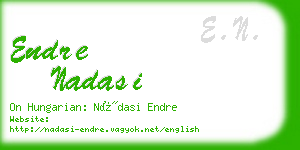 endre nadasi business card